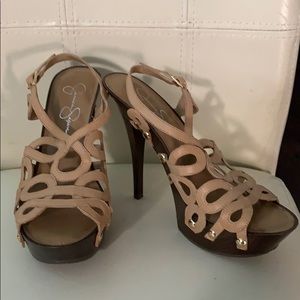 Jessica Simpson stiletto sandals size 8